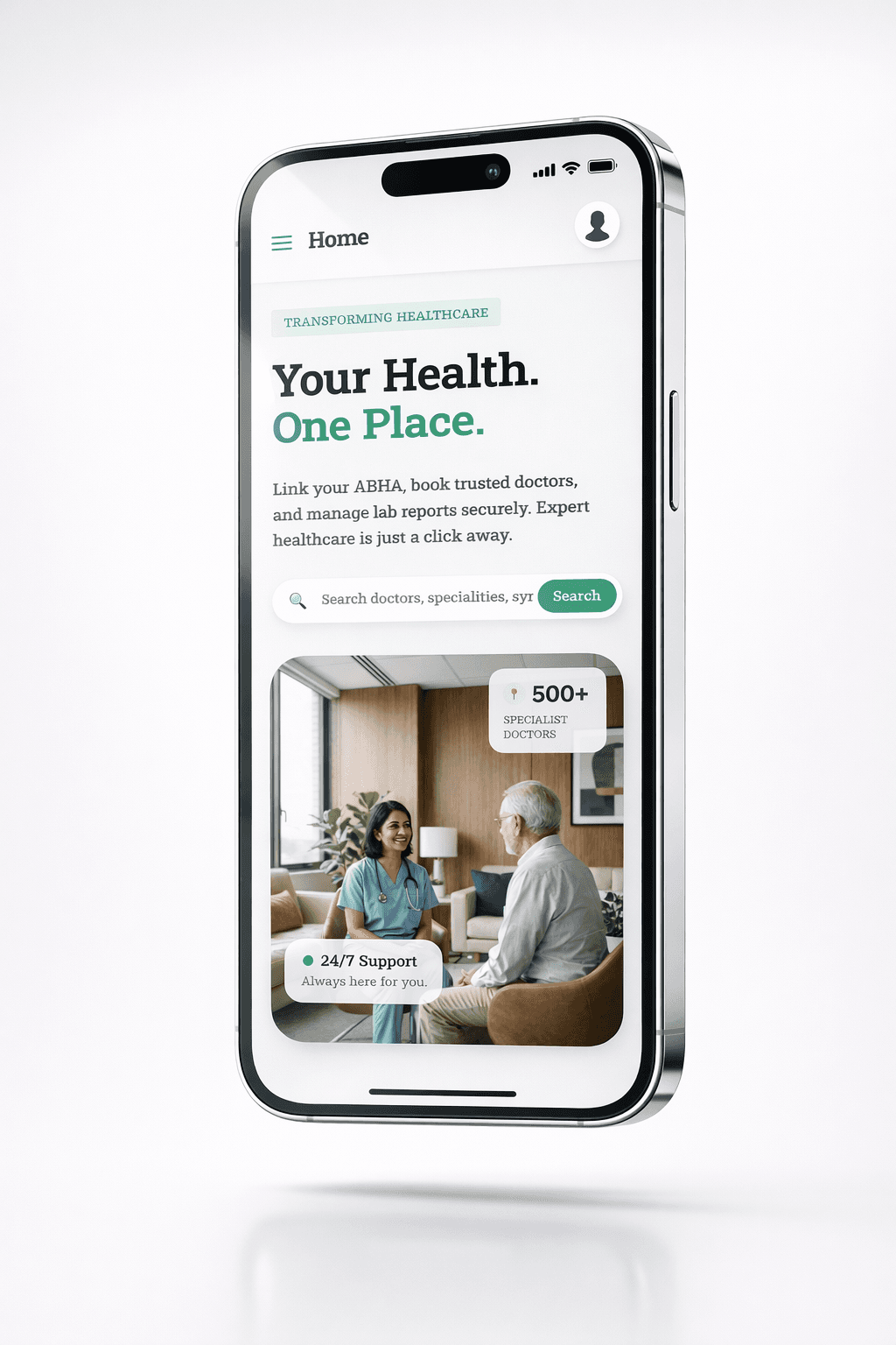 Swasthify Mobile App Mockup